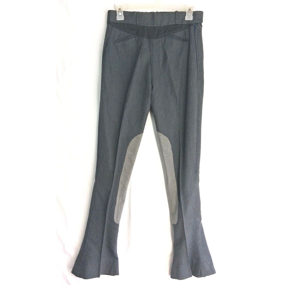 Vintage 80s Show Jods Equestrian Bootcut Jodhpur Gray Women 28x32 Riding Pants